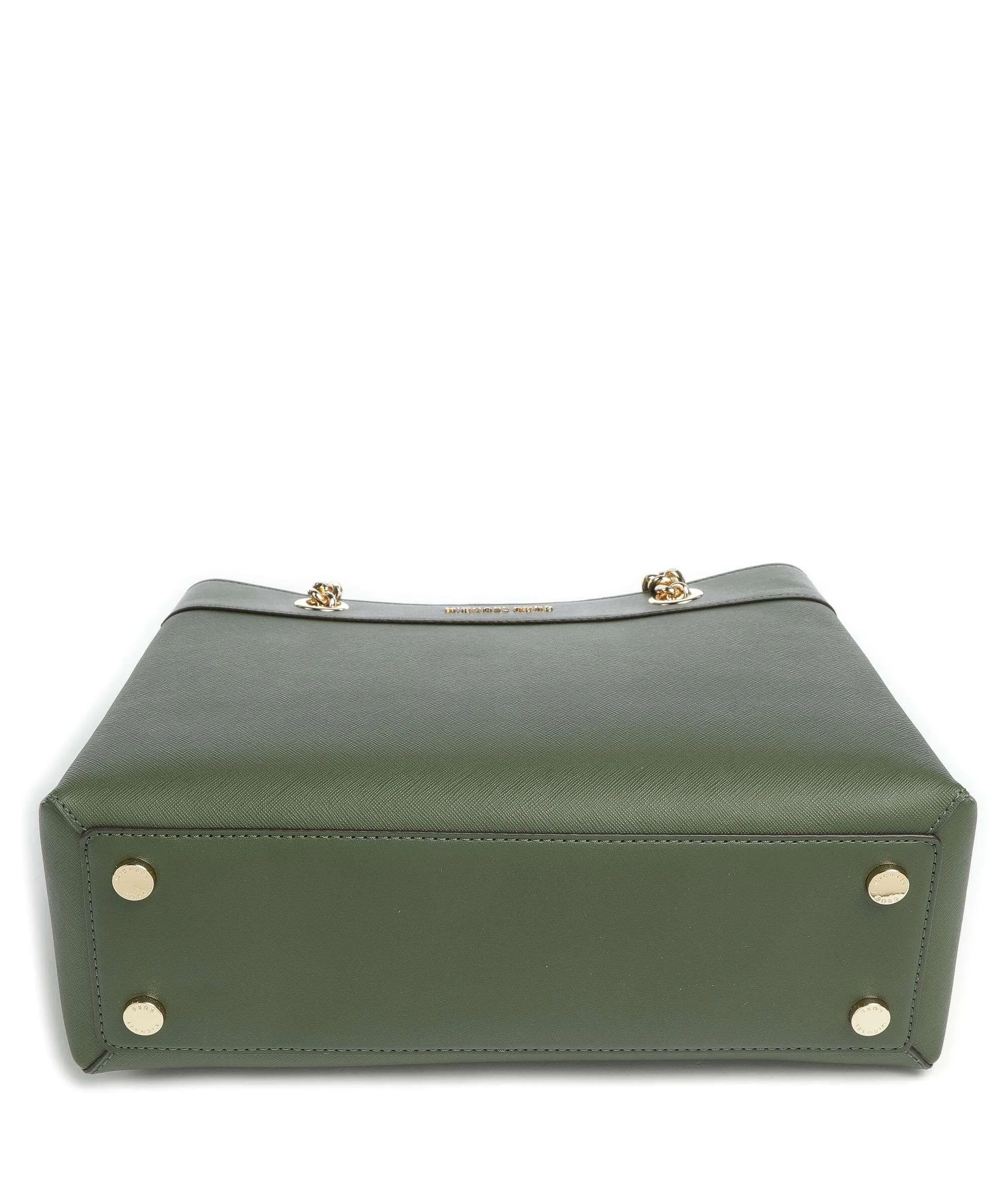  Michael Kors Lori Borsa a mano pelle sintetica verde scuro  