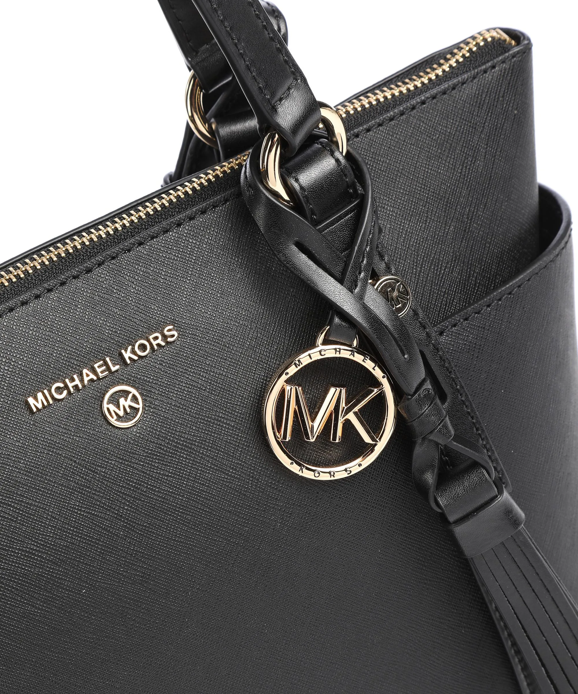  Michael Kors Sullivan Borsa a mano pelle di vacchetta saffiano nero  