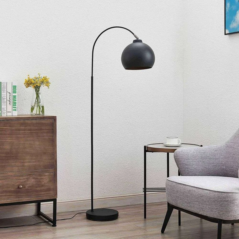 Minali Piantana Black/Gold - Lindby | Acquista online