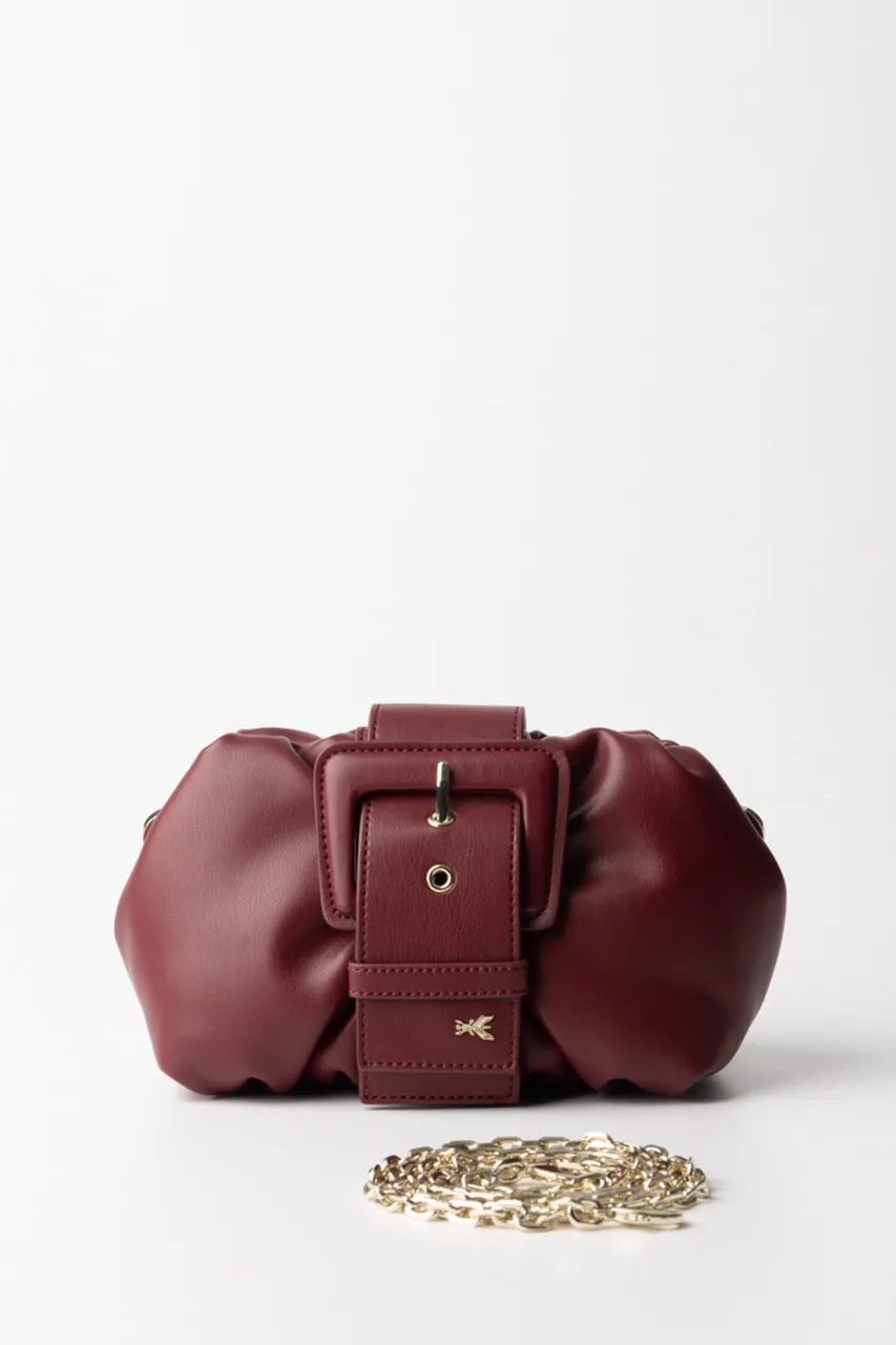 Mini clutch con fibbia Martian Red