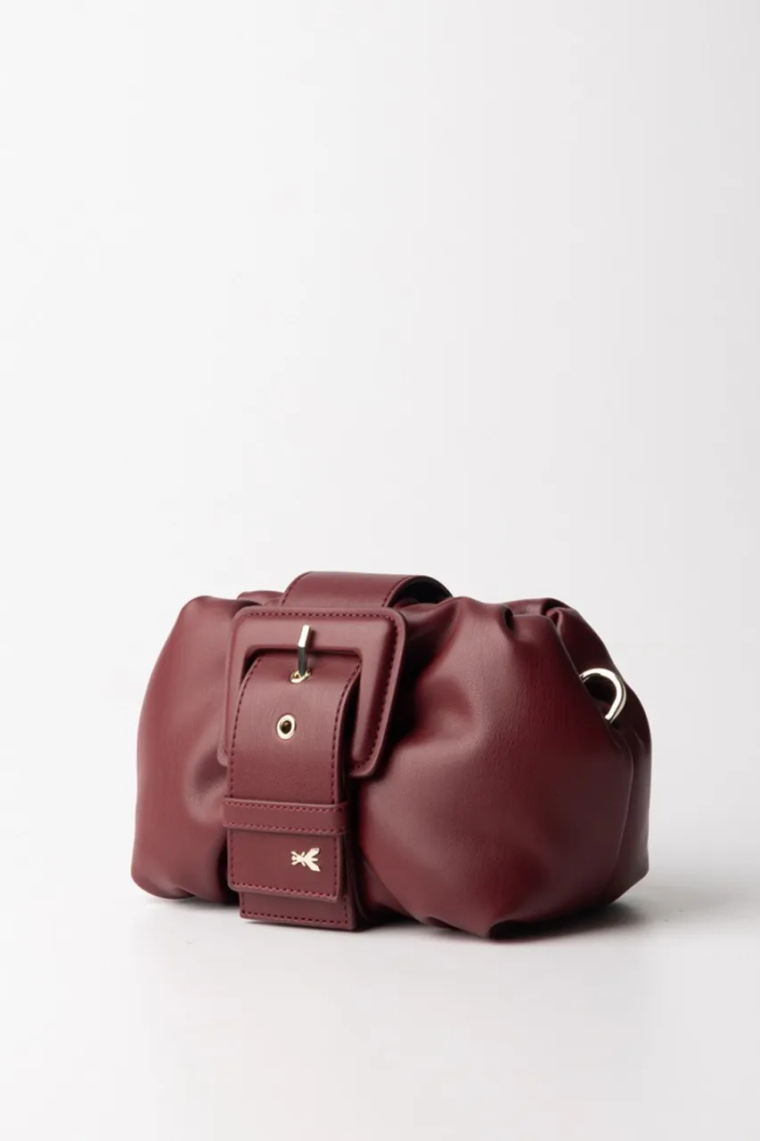 Mini clutch con fibbia Martian Red