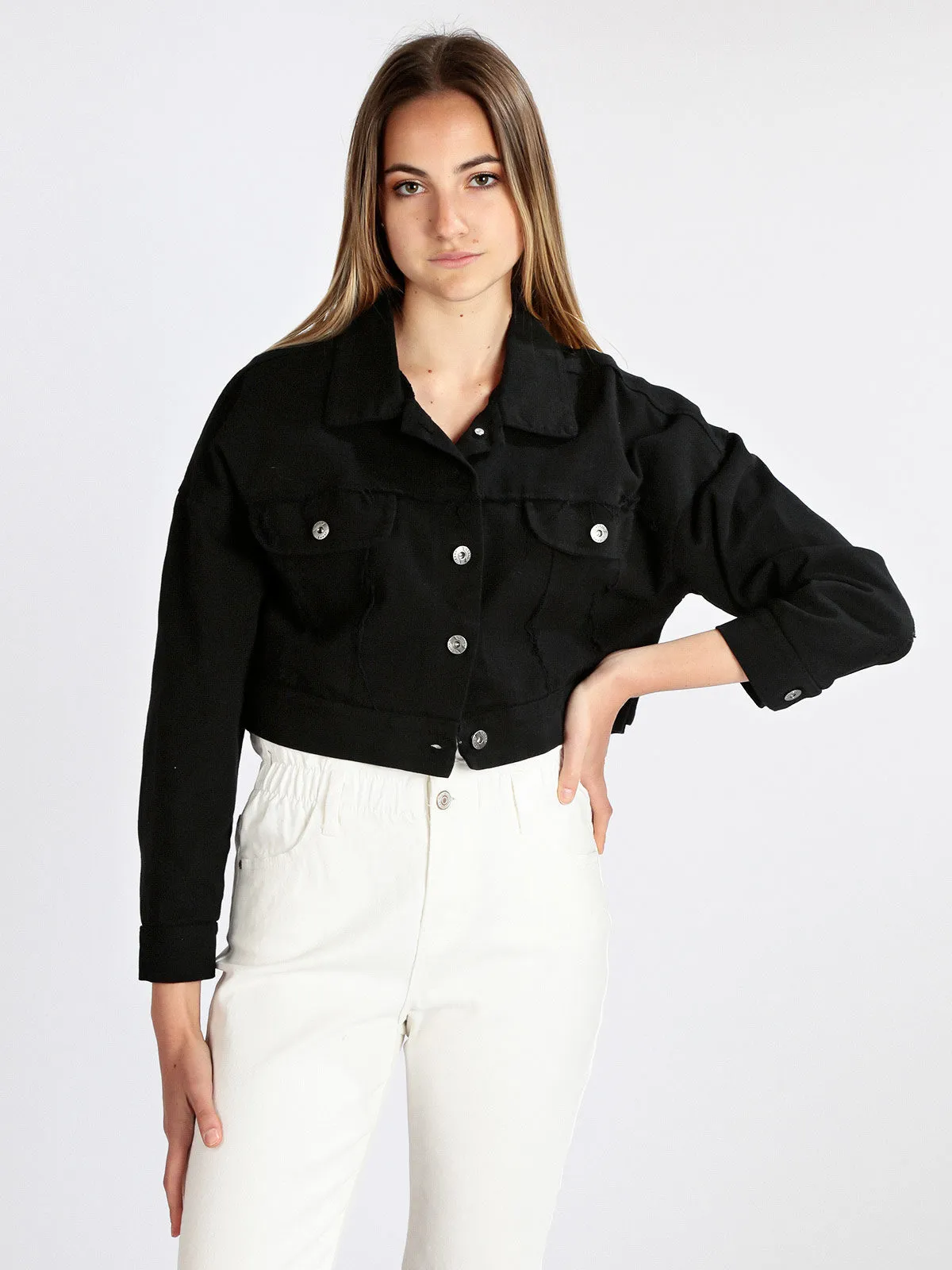 My.Station Veste femme en jean oversize