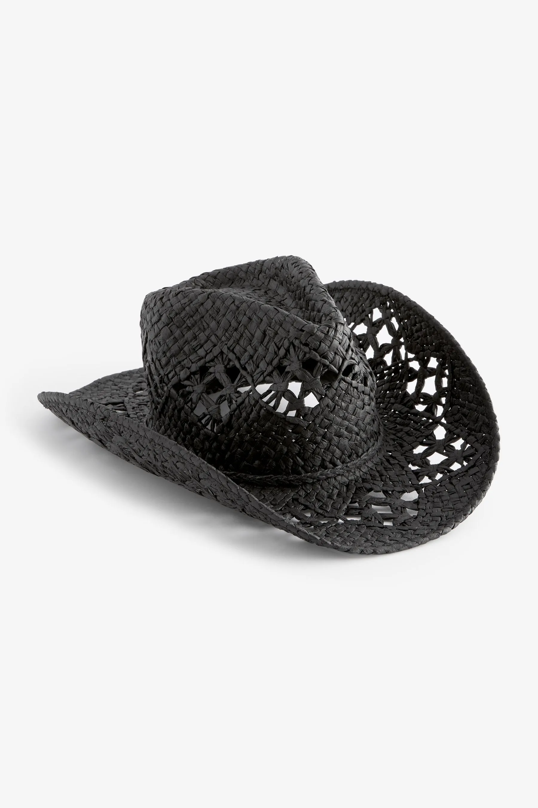 Nero  - Cappello di paglia stile western