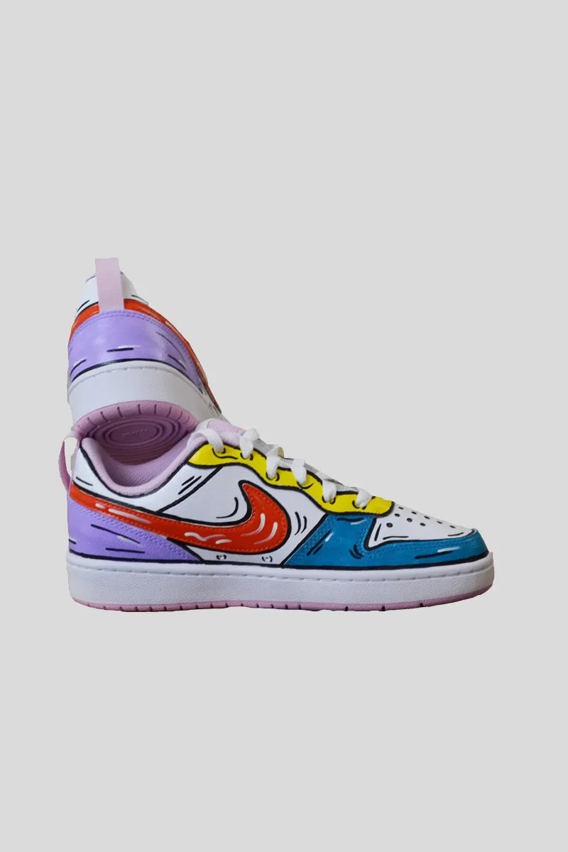 Nike Custom Comix Multicolor Swoosh Orange