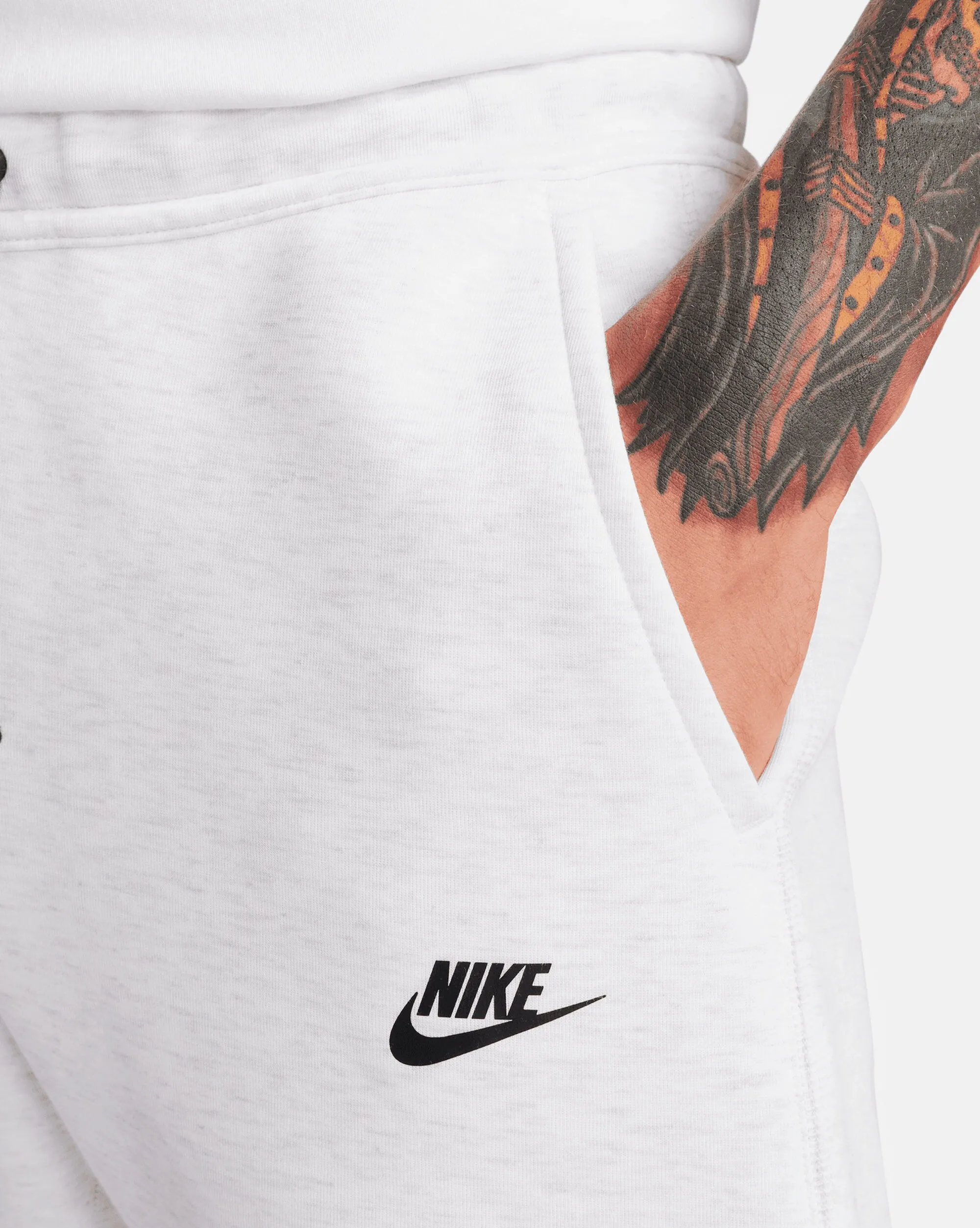 Nike Tech Fleece Pantaloni jogger Slim Fit Bianco Uomo