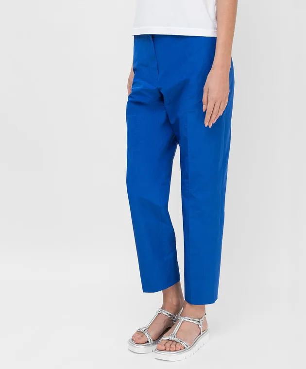 NINA RICCI Pantaloni cropped con overflow monocolore 21ECPA004CO0969