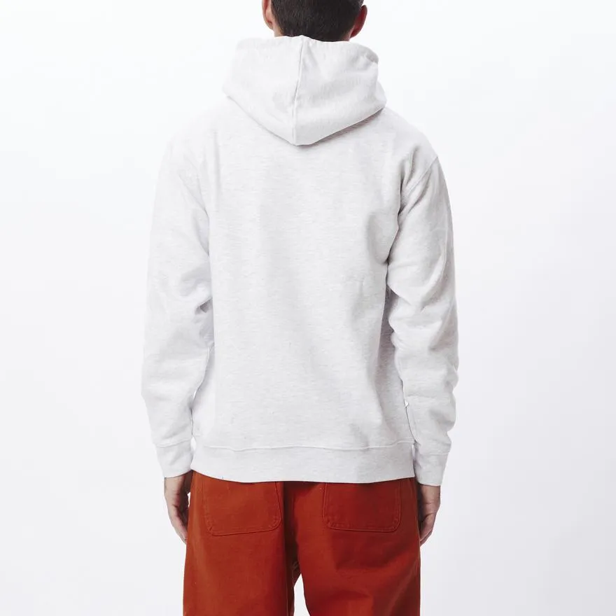 OBEY FLAMES HOOD SPECIALTY FLEECE - ASH