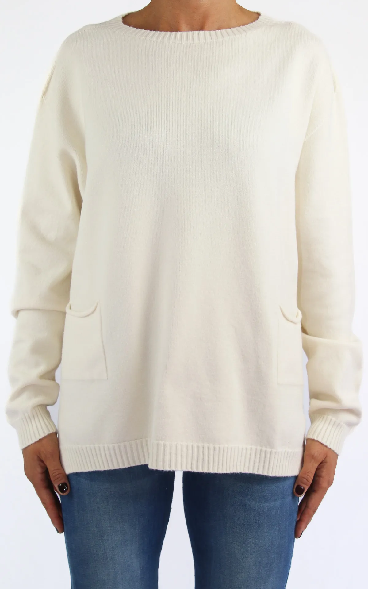 Off-On – maglia con taschino – burro