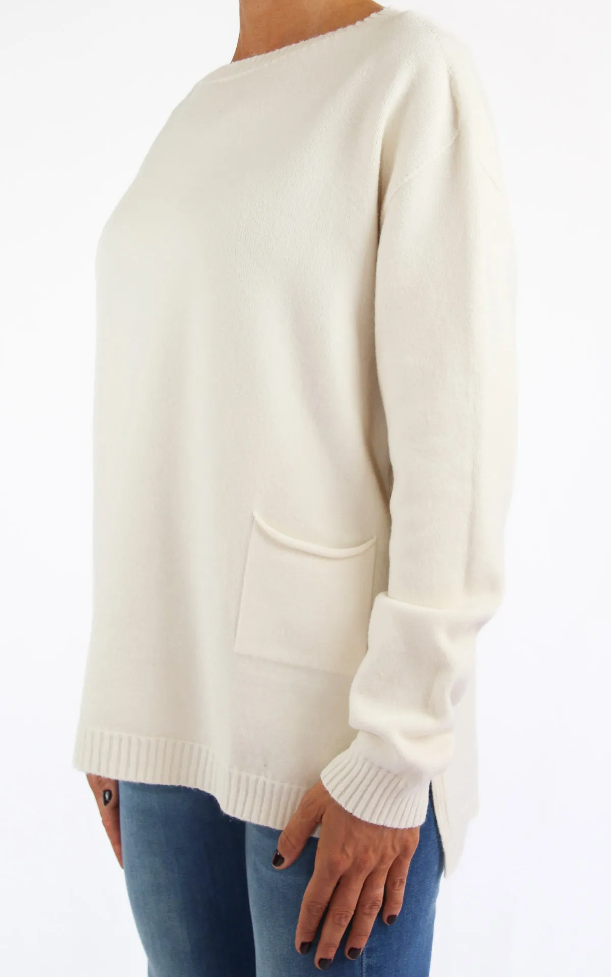 Off-On – maglia con taschino – burro