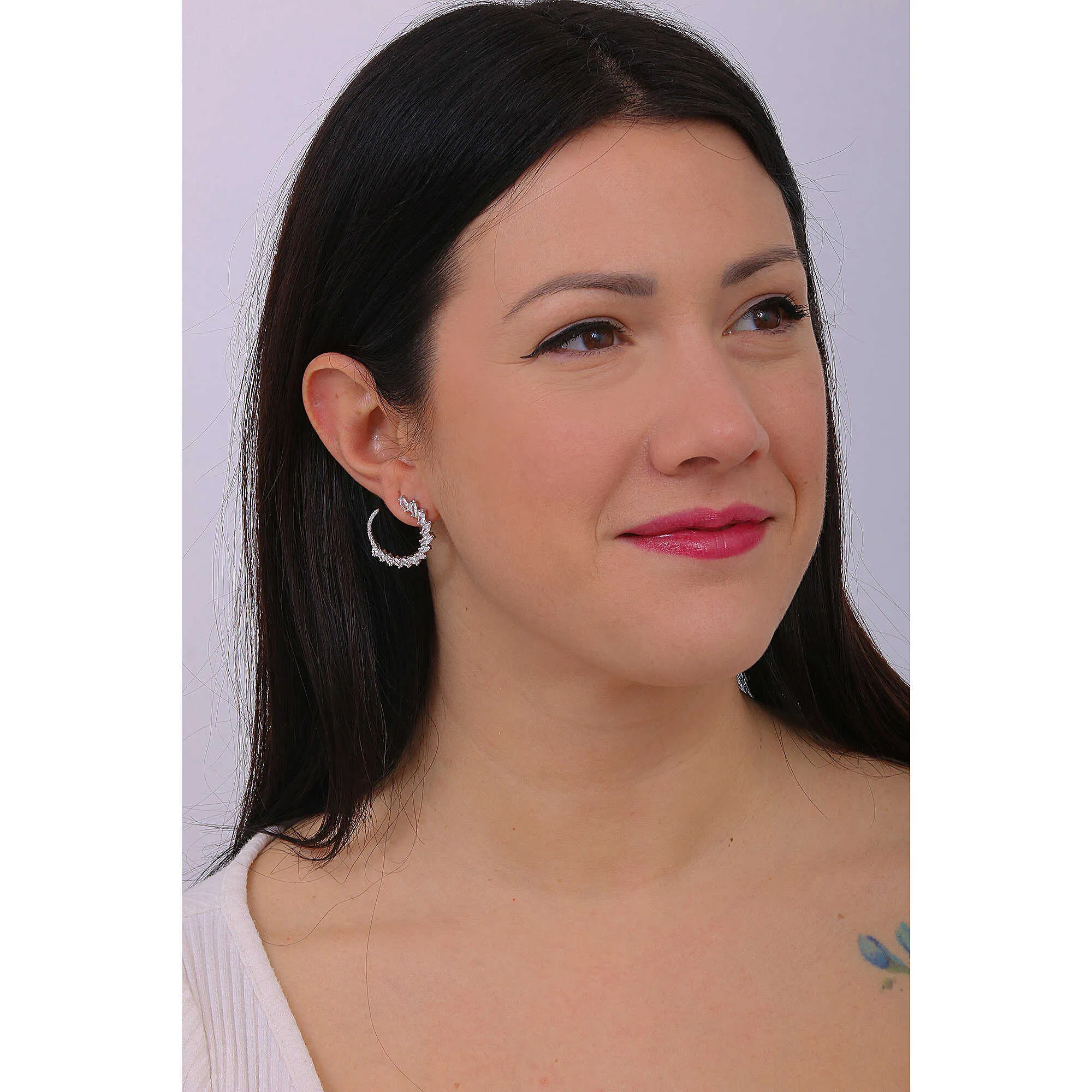 orecchini a cerchio donna Comete Glamour