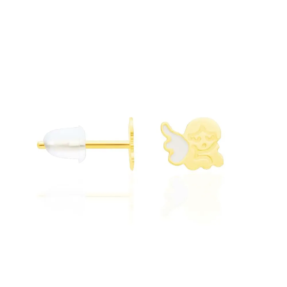 Orecchini Lobo Angelo Mon Petit Oro Giallo 375/1000 1411553