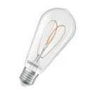 Osram Vintage 1906 LED E27 Edison Filamento Chiara 7.2W 806lm - 927 Bianco Molto Caldo | Miglior Resa Cromatica - Dimmerabile - 
