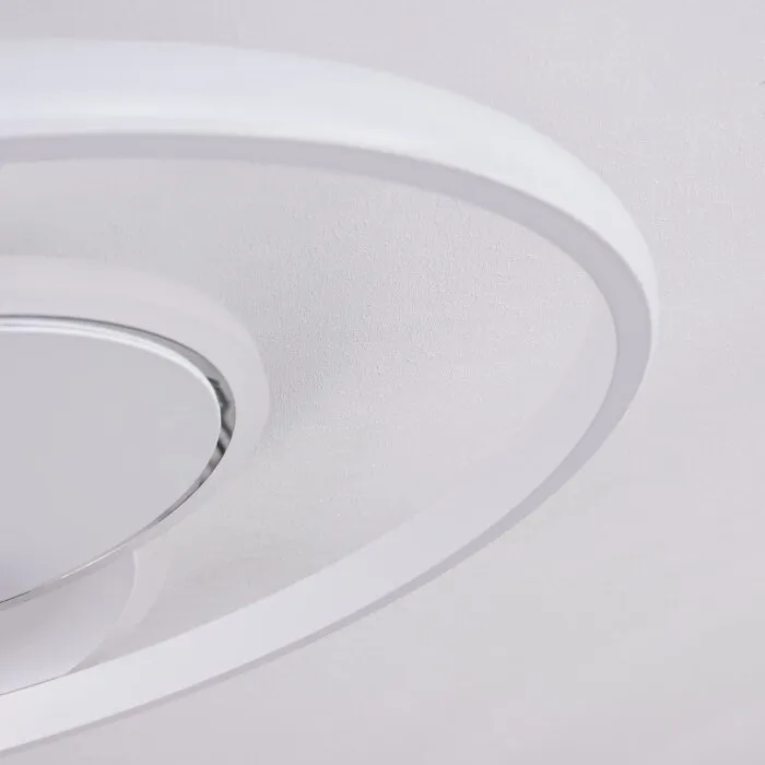 Panchita Plafoniera LED Bianco, 1-Luce, Telecomando