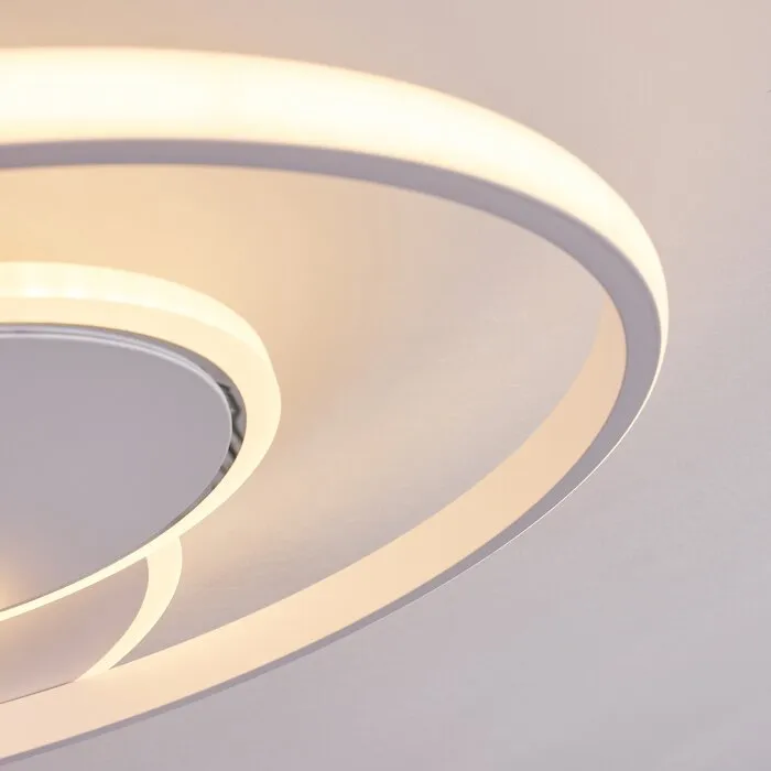 Panchita Plafoniera LED Bianco, 1-Luce, Telecomando