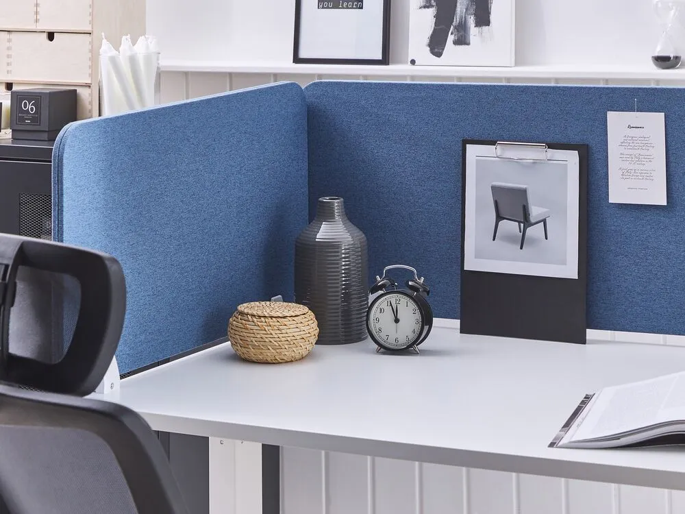 Pannello divisorio per scrivania blu 80 x 40 cm WALLY