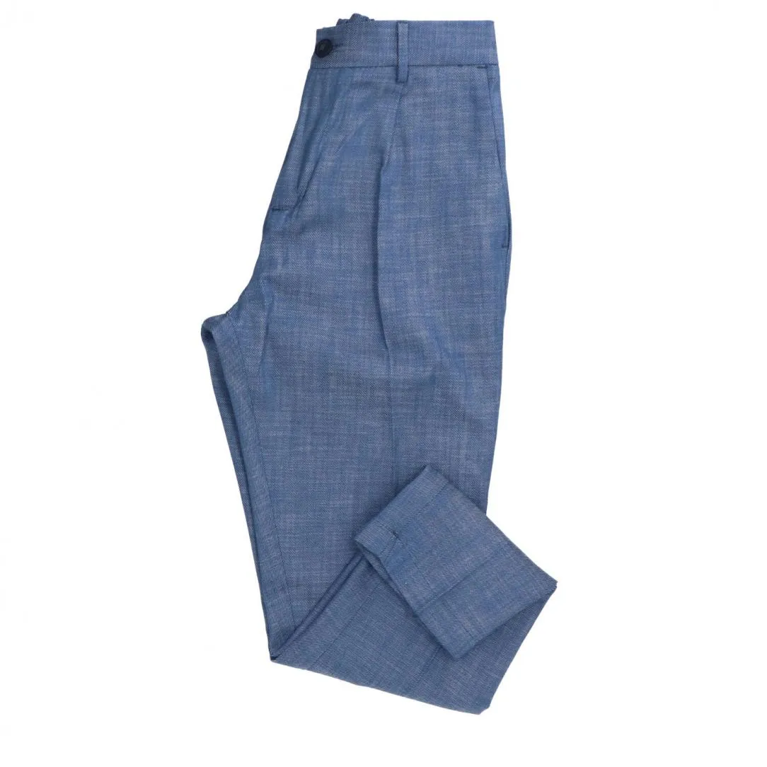 Pant tapered fit OE1S2S4P13 Azzurro