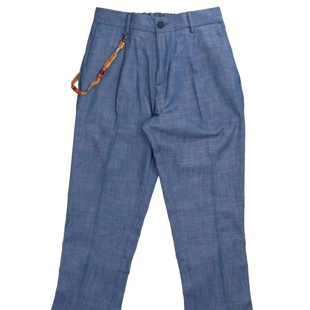 Pant tapered fit OE1S2S4P13 Azzurro