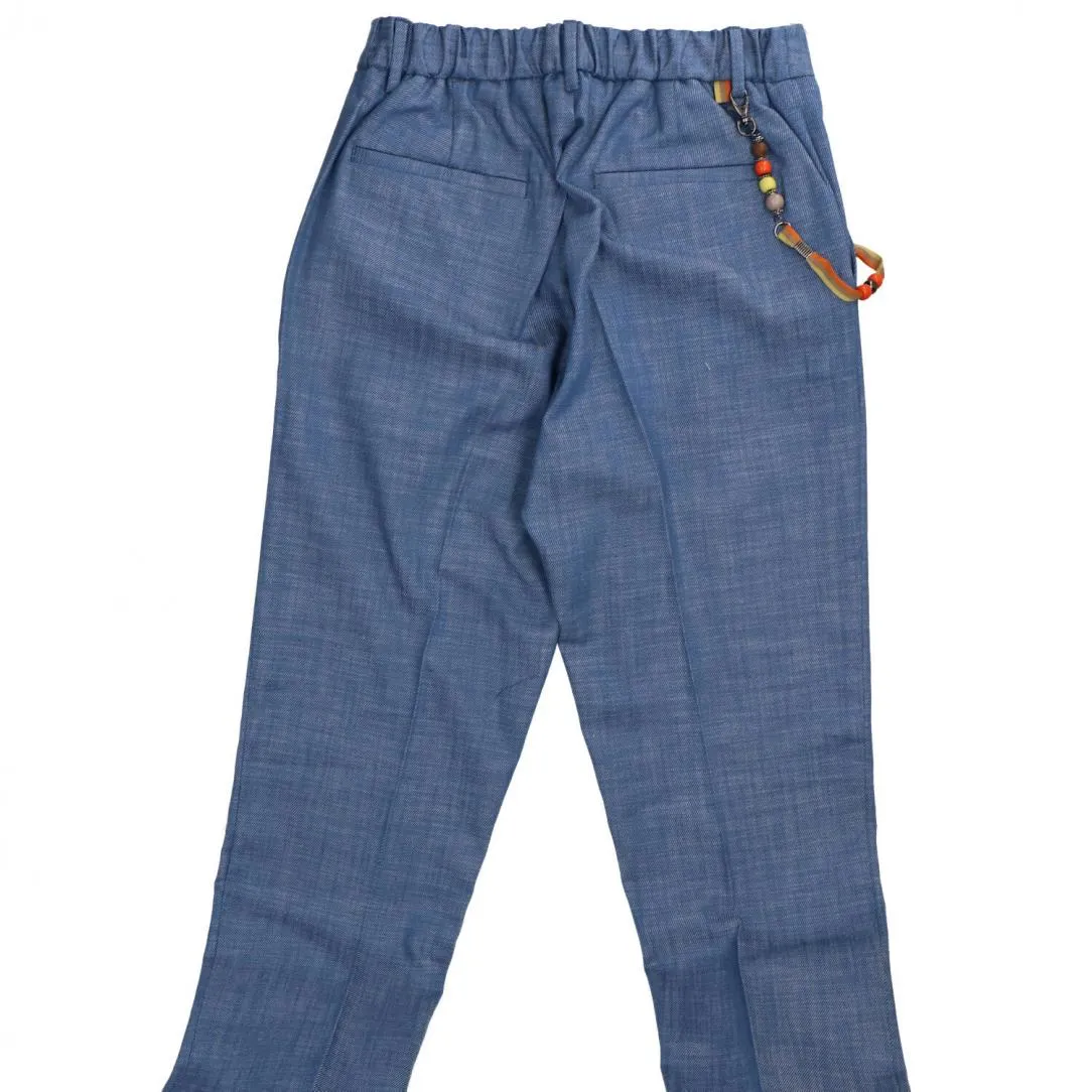 Pant tapered fit OE1S2S4P13 Azzurro