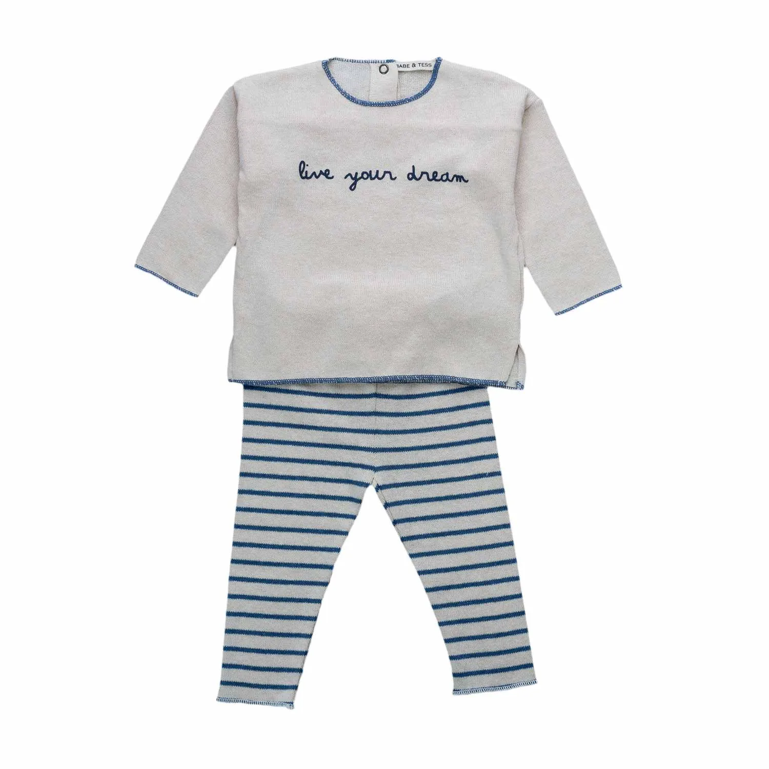 Pantalone A Righe Neonato