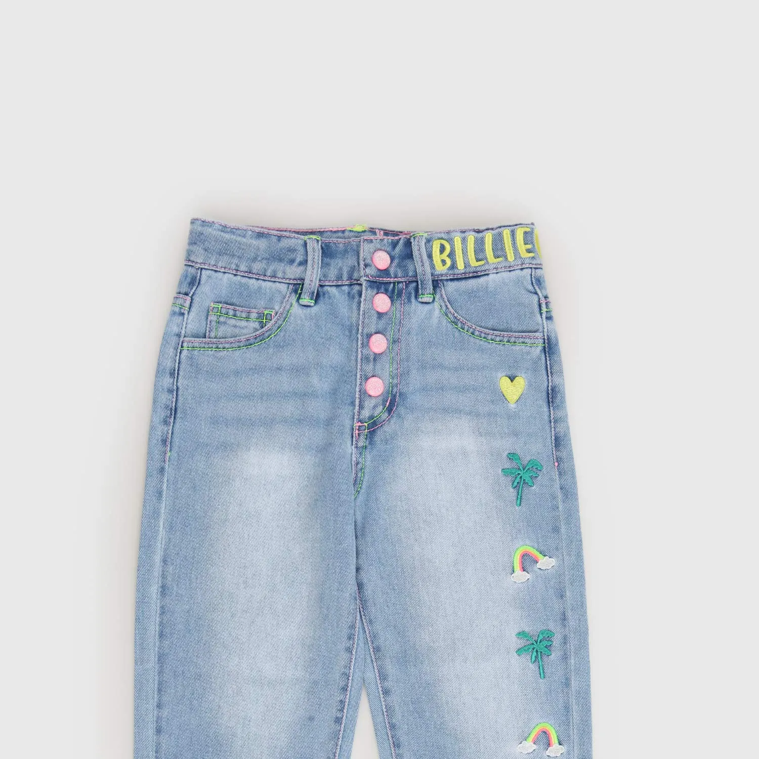 Pantalone Lungo Denim Colorato Ragazza