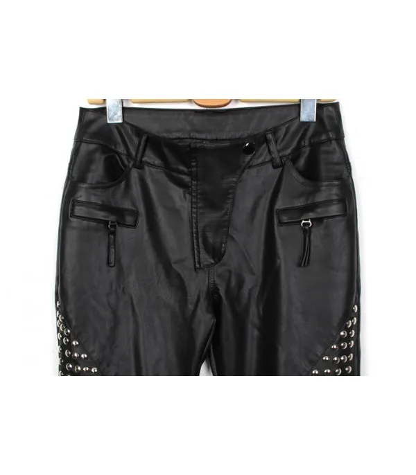 Pantalone pelle superborchiato