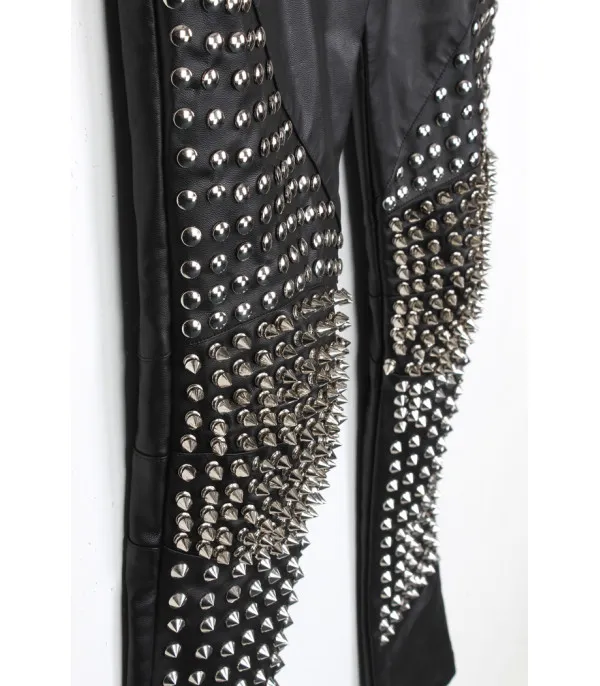 Pantalone pelle superborchiato