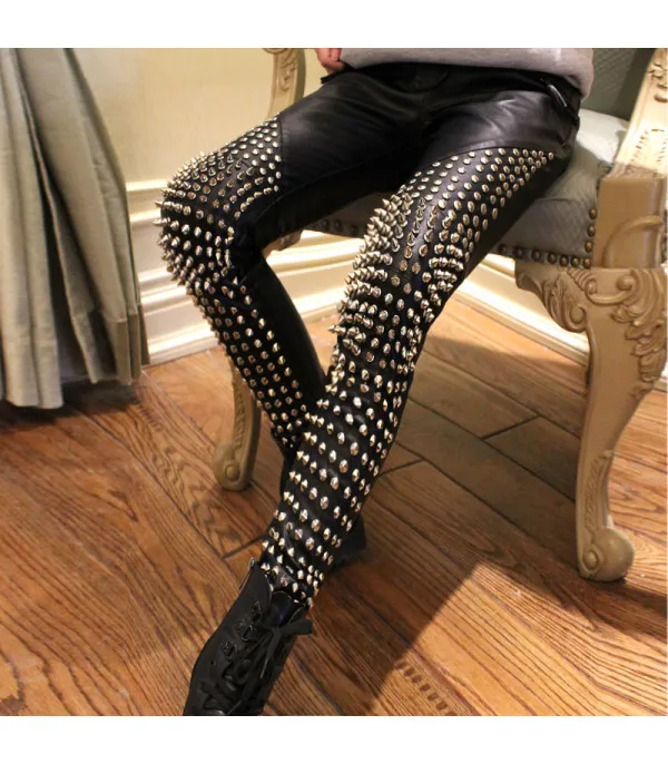 Pantalone pelle superborchiato