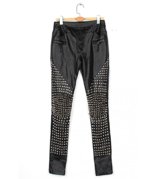 Pantalone pelle superborchiato