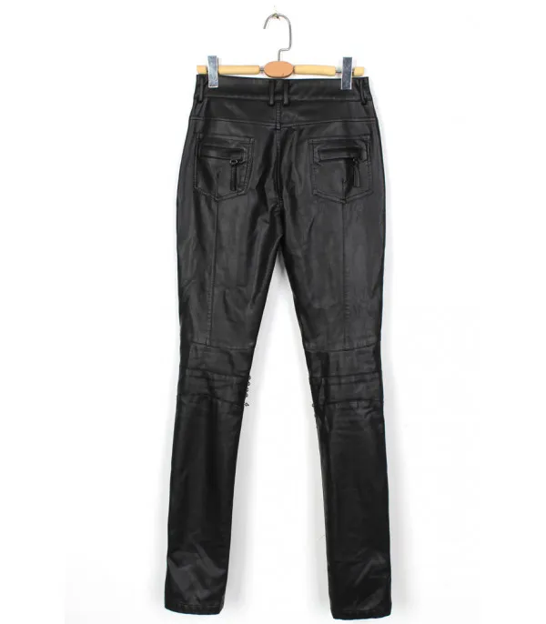Pantalone pelle superborchiato