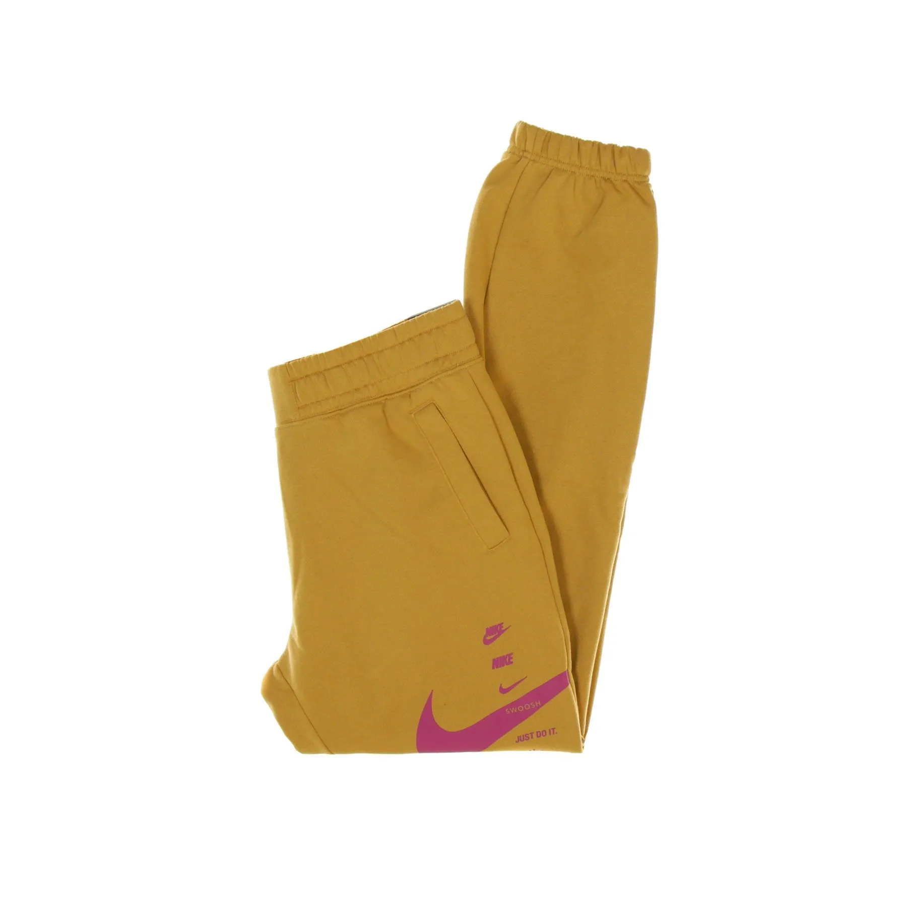 Pantalone Tuta Felpato Donna Sportswear Swoosh Flax/cactus Flower