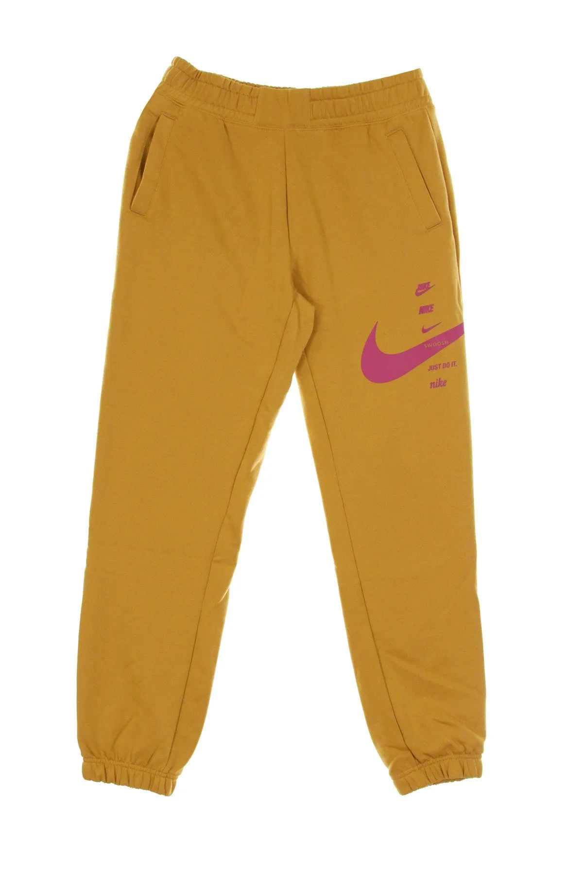Pantalone Tuta Felpato Donna Sportswear Swoosh Flax/cactus Flower