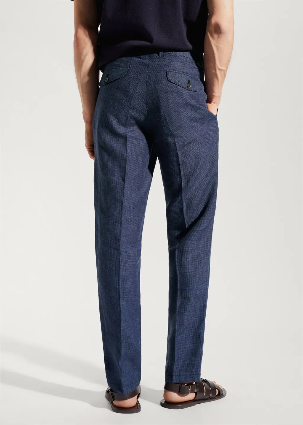 Pantaloni 100% lino slim fit