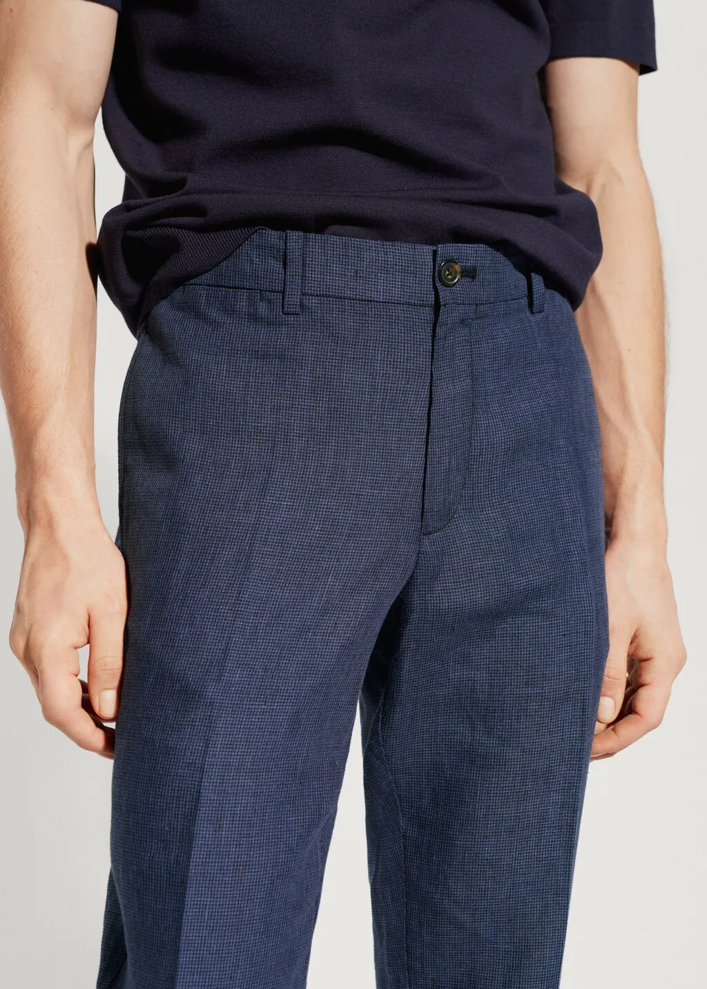 Pantaloni 100% lino slim fit