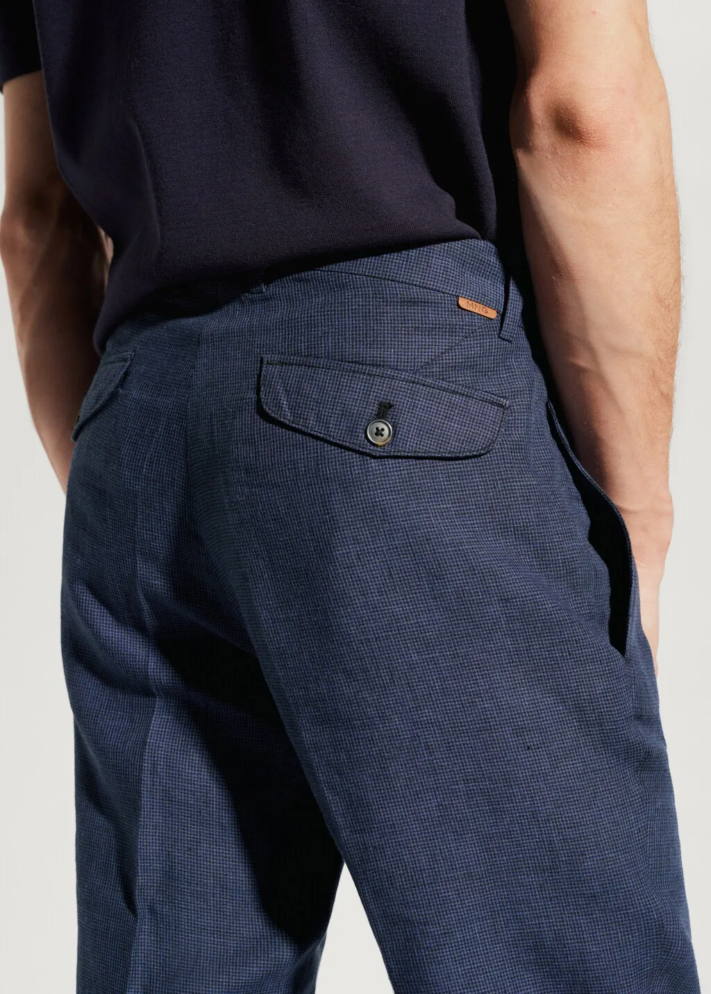 Pantaloni 100% lino slim fit