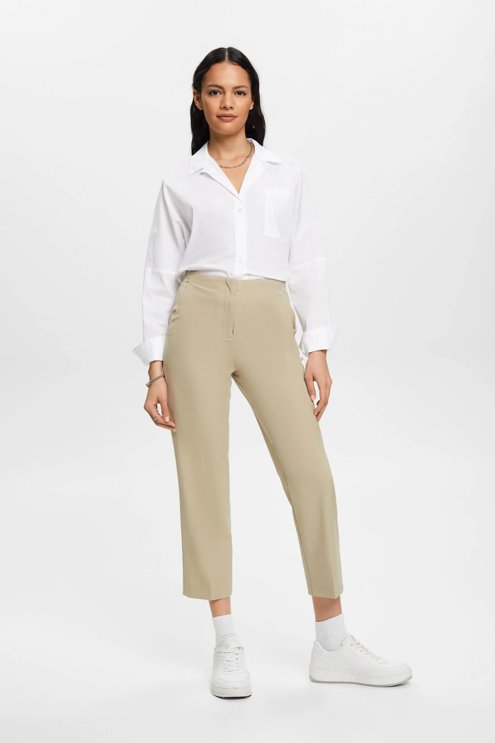 Pantaloni business cropped