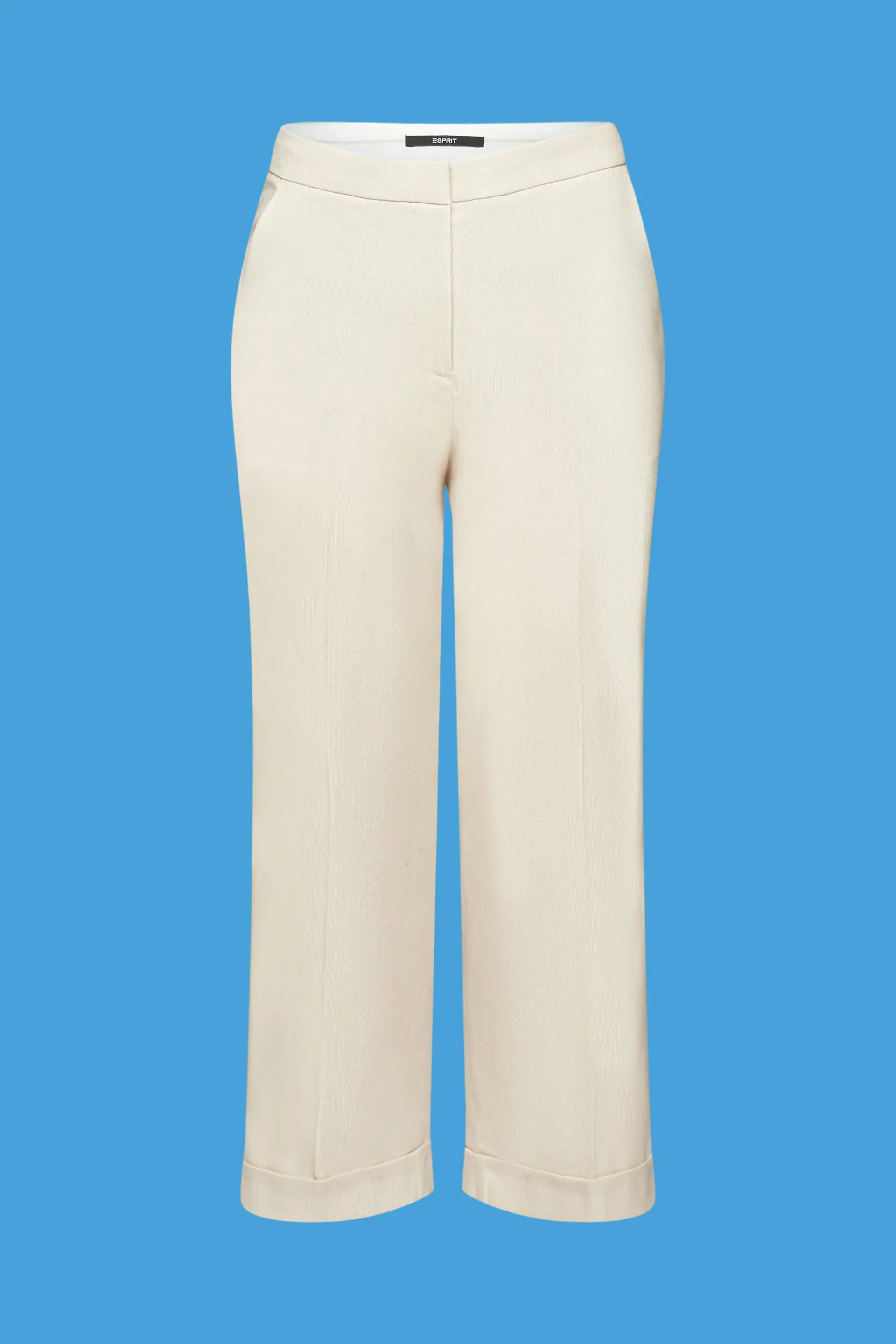 Pantaloni business dal taglio cropped e a vita alta