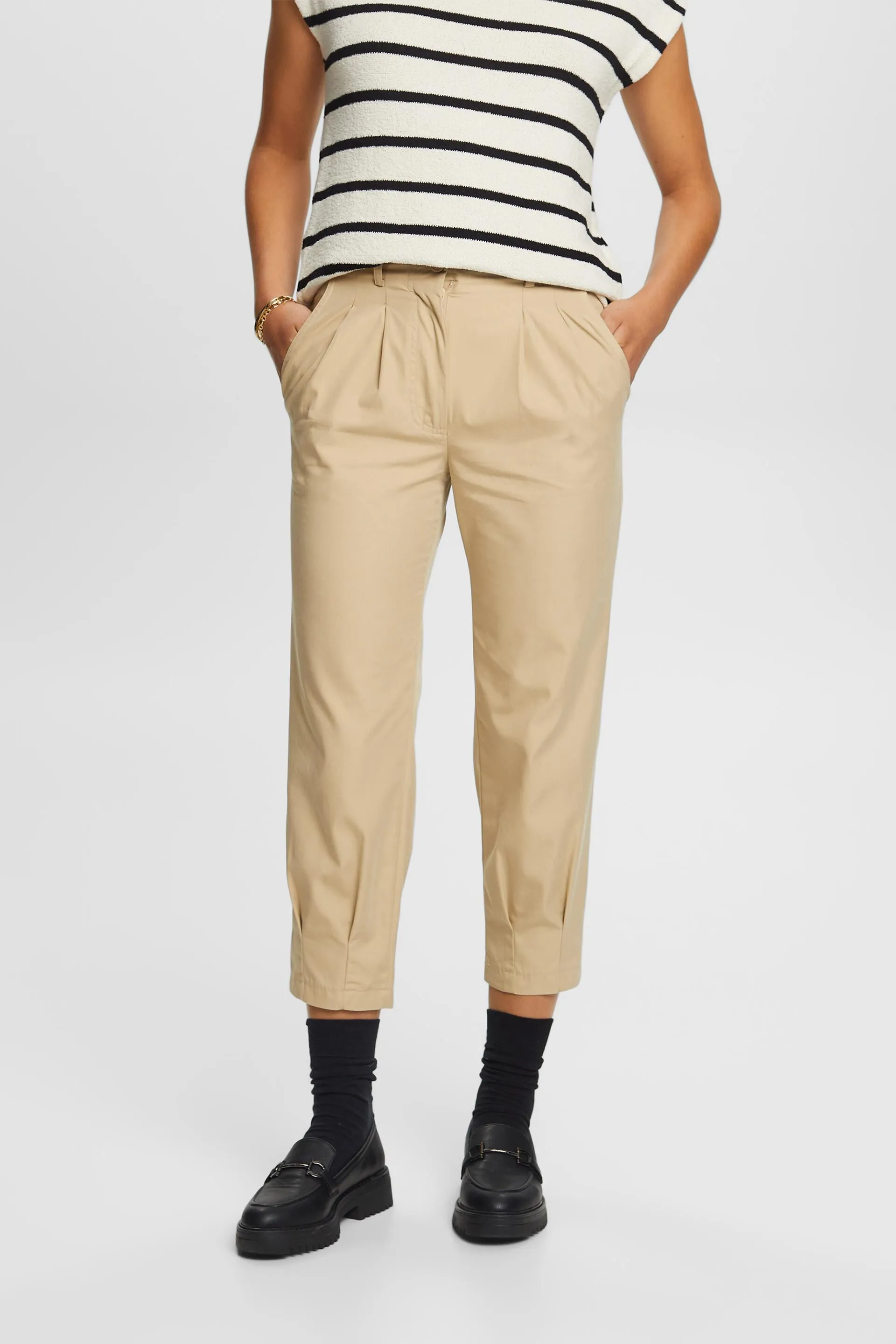 Pantaloni chino cropped