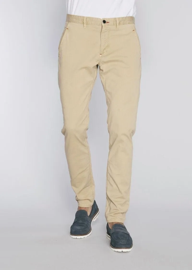Pantaloni chino in gabardina