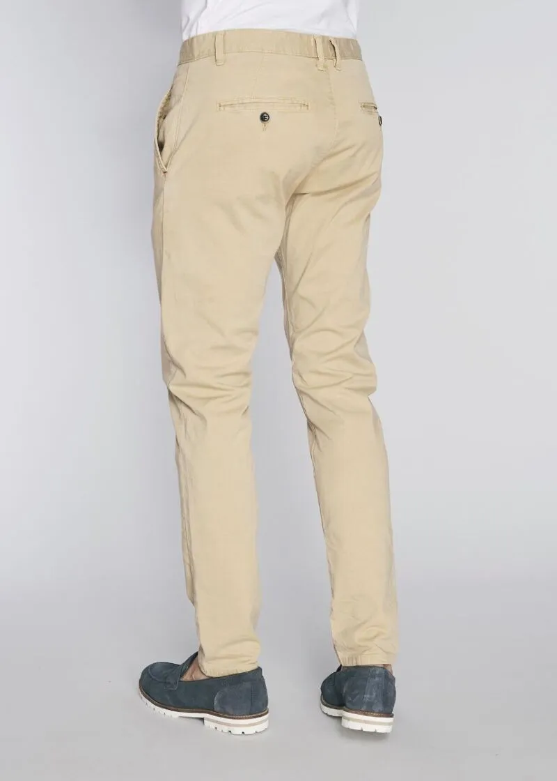 Pantaloni chino in gabardina