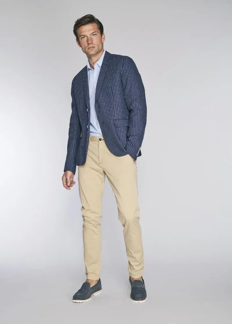 Pantaloni chino in gabardina