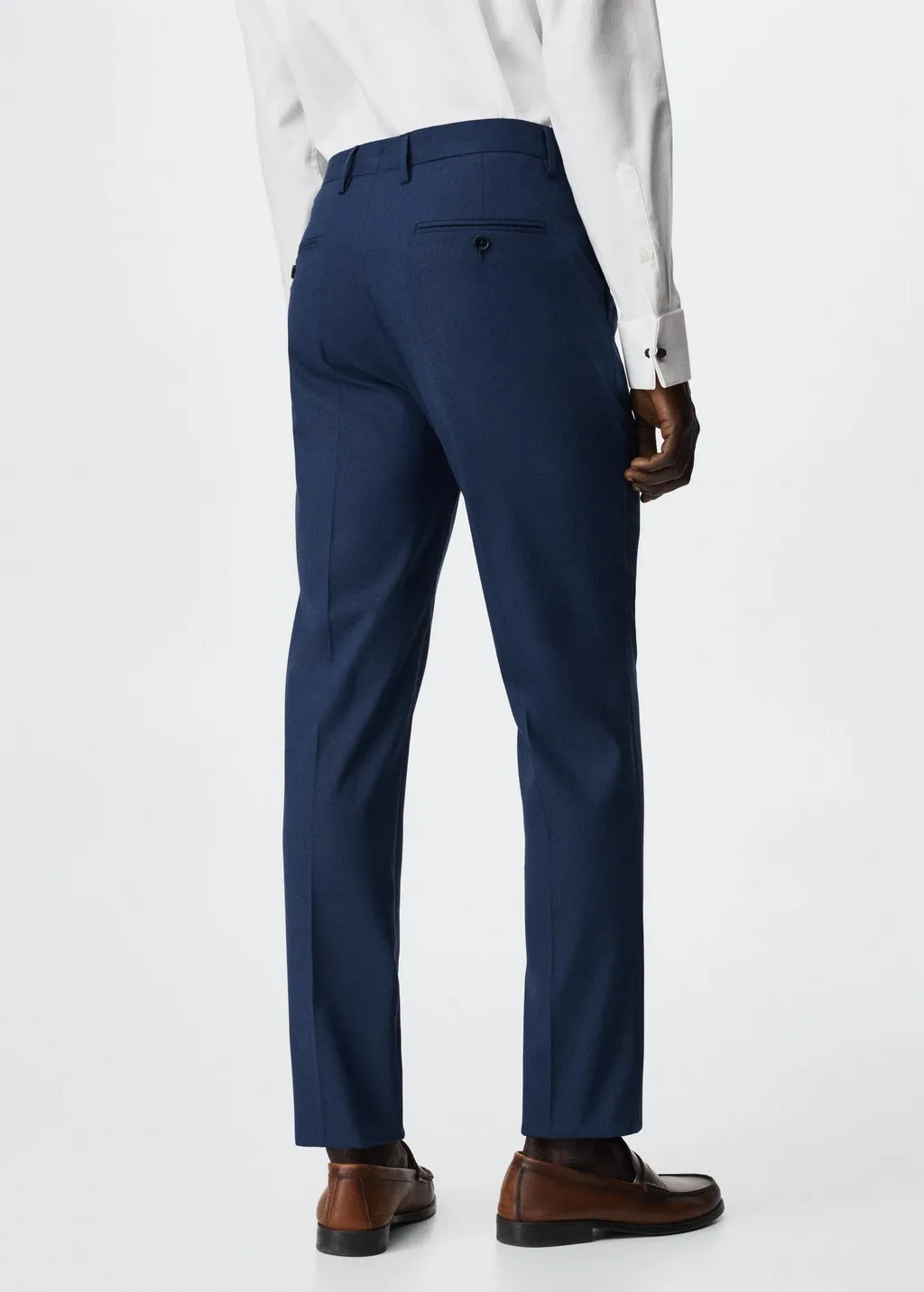 Pantaloni completo slim fit microstruttura