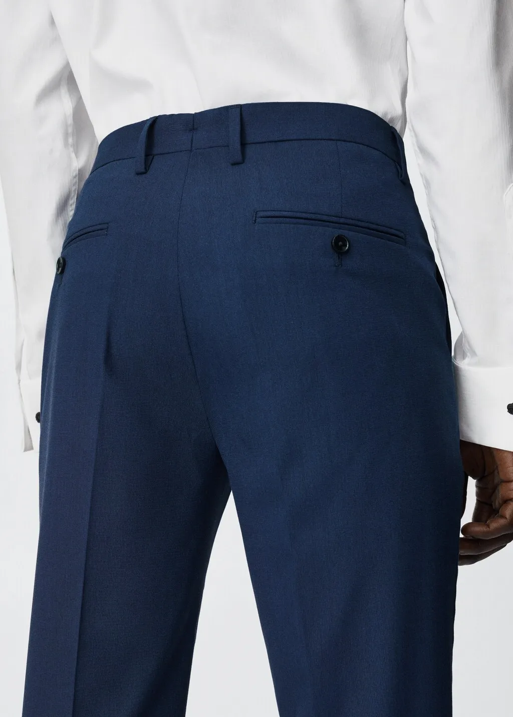 Pantaloni completo slim fit microstruttura