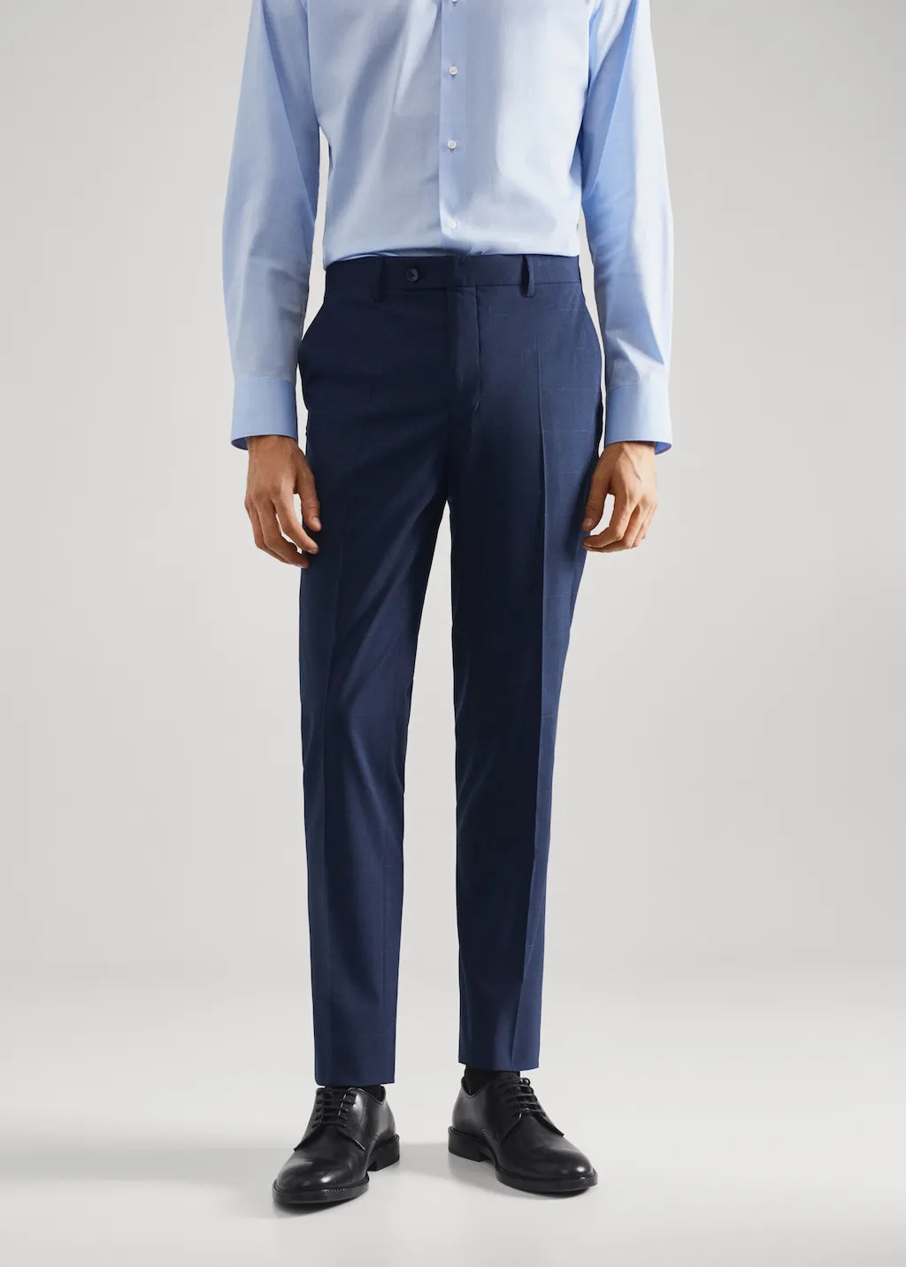 Pantaloni completo slim fit quadri