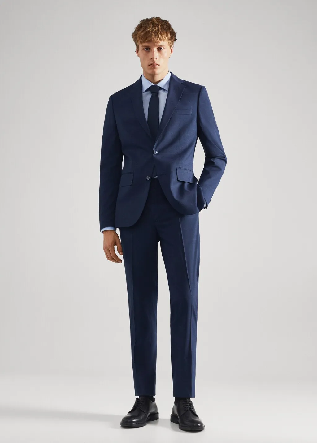 Pantaloni completo slim fit quadri