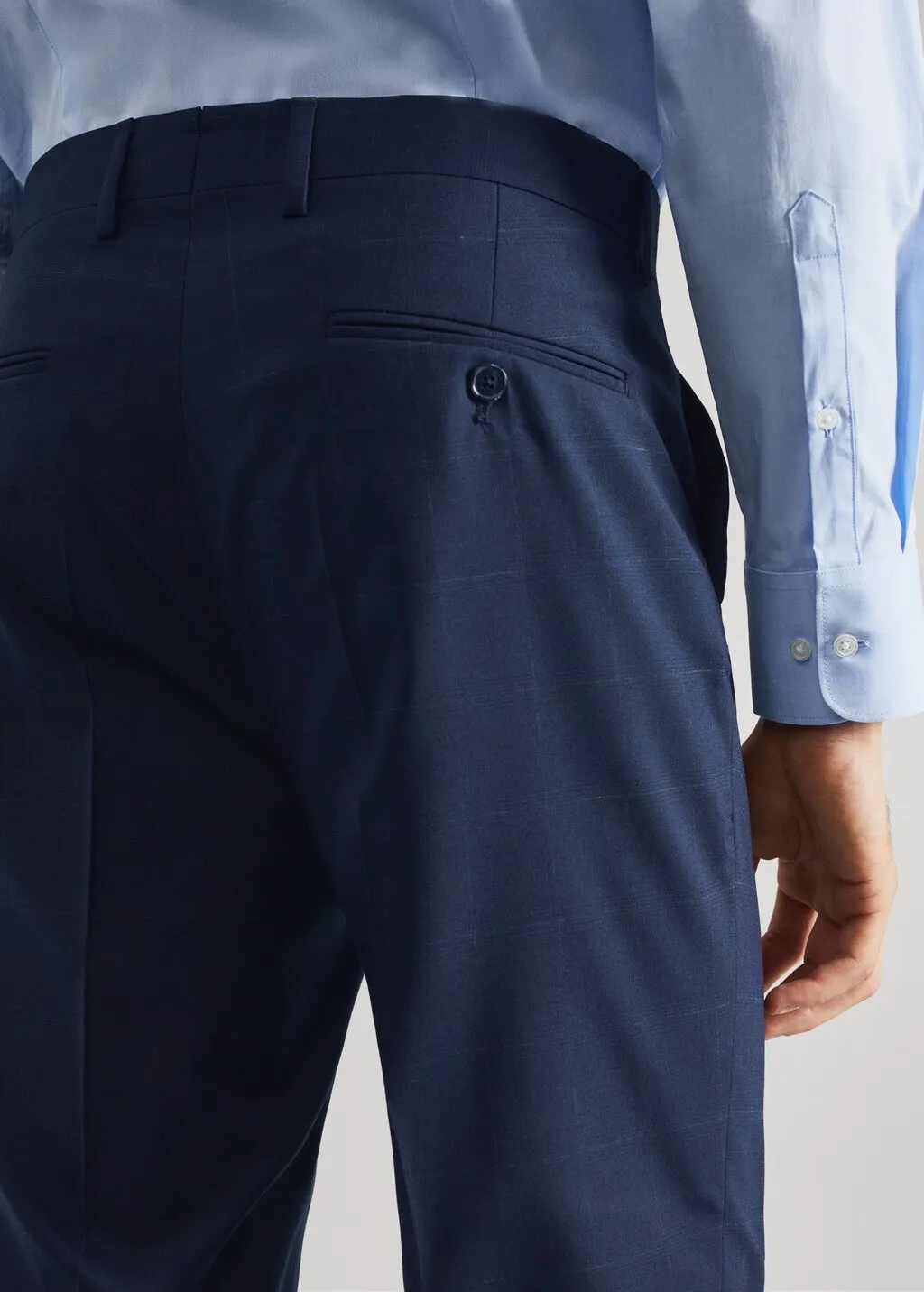 Pantaloni completo slim fit quadri