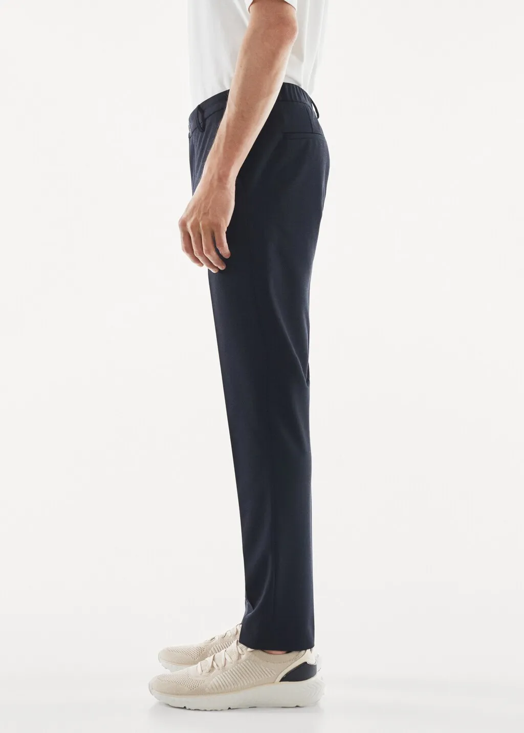 Pantaloni completo slim fit texture