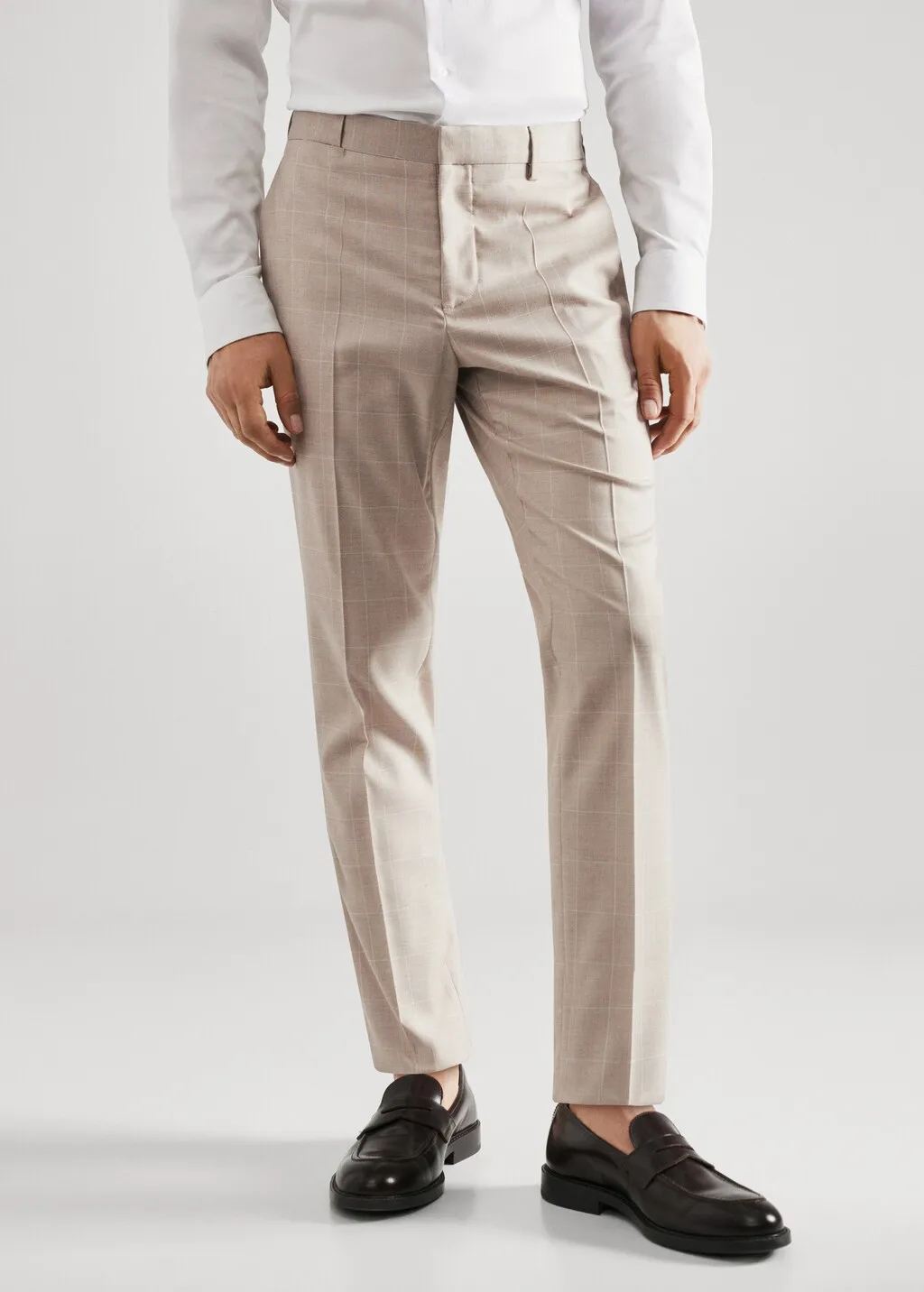 Pantaloni completo super slim fit quadri