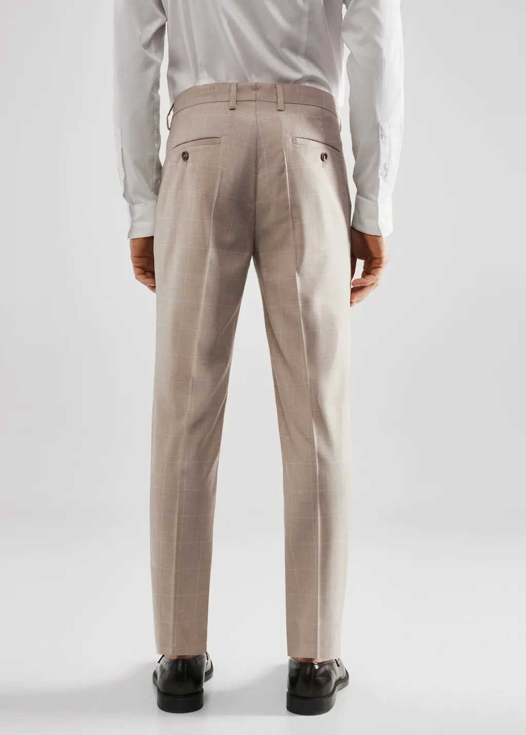 Pantaloni completo super slim fit quadri