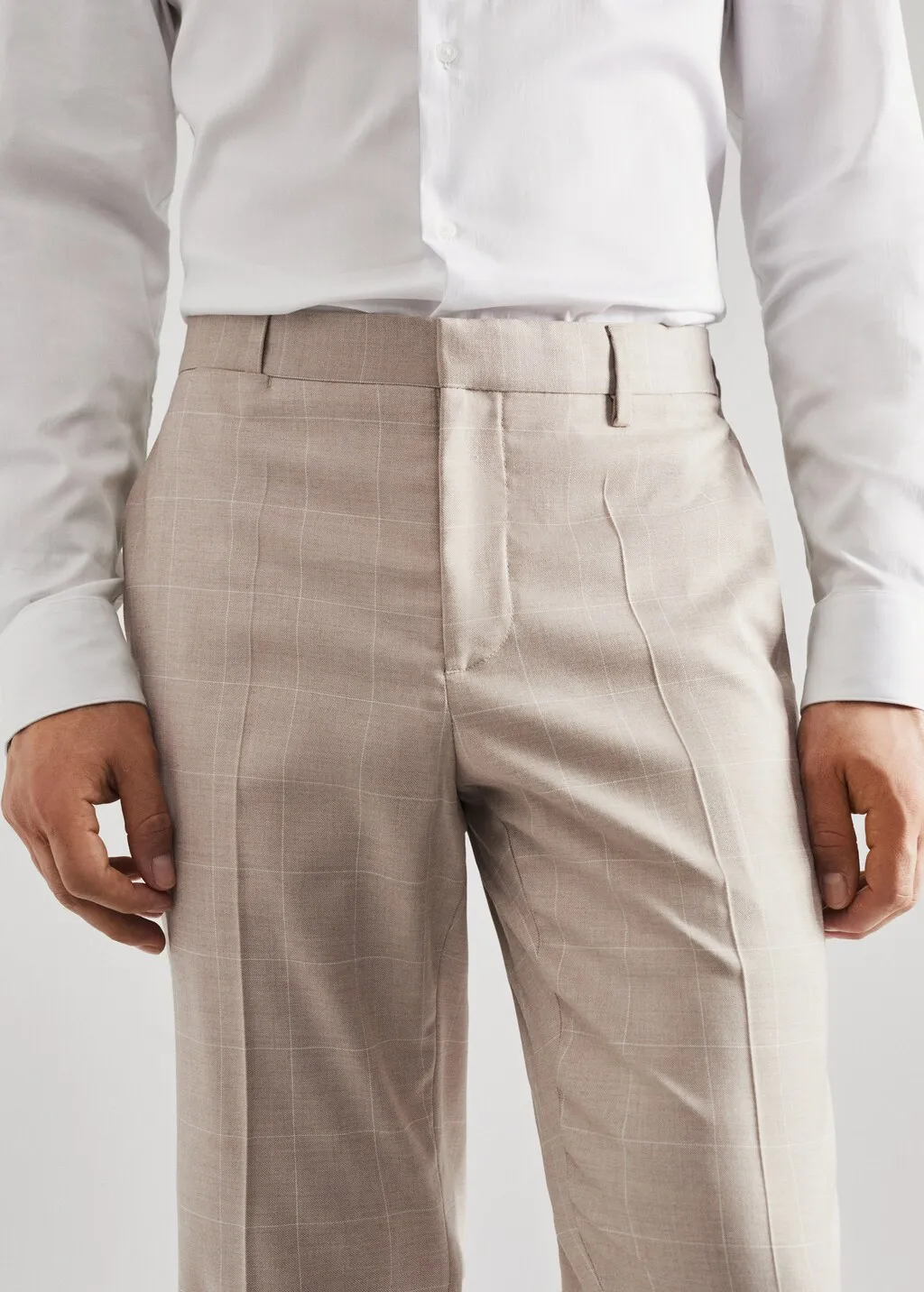 Pantaloni completo super slim fit quadri