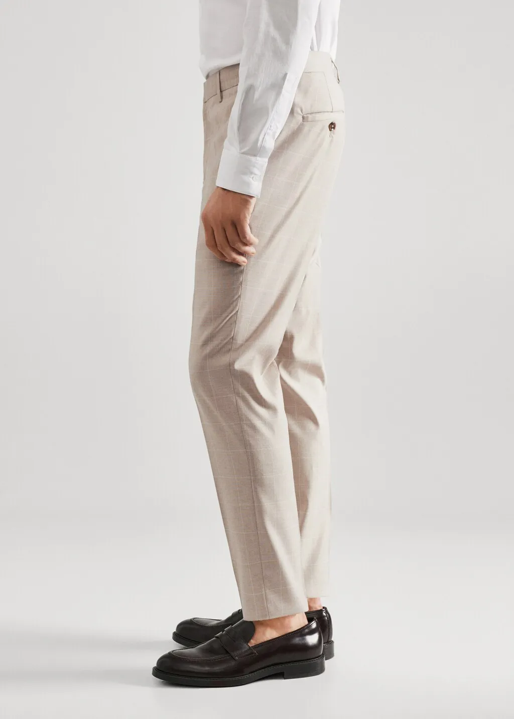 Pantaloni completo super slim fit quadri